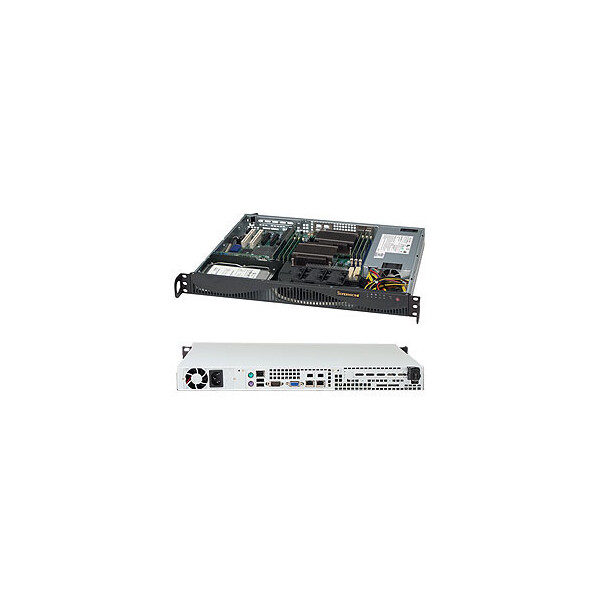 Supermicro SC512 F-600LB - Rack-montierbar - 1U