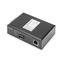 DIGITUS 10/100/1000Base-TX (PoE) zu 1000Base-FX...