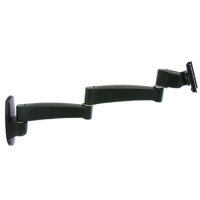 Ergotron 200 Series Wall Mount Arm - 2 Extensions - 11,3 kg - 61 cm (24 Zoll) - 75 x 75 mm - 100 x 100 mm - Schwarz