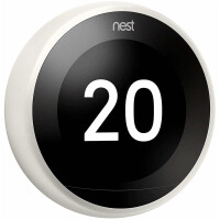 Google Nest Learning Thermostat - WLAN - 802.11a,802.11b,802.11g,Wi-Fi 4 (802.11n) - Weiß - LCD - 53 x 53 mm - 480 x 480 Pixel