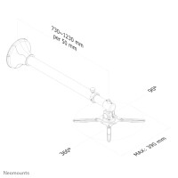 Neomounts by Newstar Projektor Wandhalterung - Wand - 12...