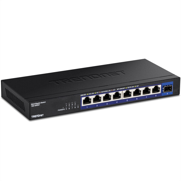 TRENDnet 2.5G Unmanaged Switch with 10G SFP+ Port - Switch - 9-Port