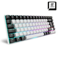 Sharkoon SKILLER SGK50 S3 wei. IT-Layout. Gateron Yellow - Tastatur - 85 Tasten