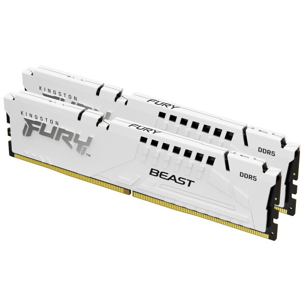Kingston FURY Beast 64GB 5600MT/s DDR5 CL36 DIMM (2er-Kit) White EXPO - 64 GB - 2 x 32 GB - DDR5 - 288-pin DIMM
