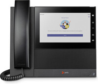 Poly CCX 600 Business-Medientelefon für Microsoft Teams und PoE-fähig - IP-Telefon - Schwarz - Kabelgebundenes Mobilteil - Tisch/Wand - Android - Digital