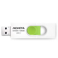 ADATA UV320 - 128 GB - USB Typ-A - 3.2 Gen 1 (3.1 Gen 1) - Dia - 7,9 g - Grün - Weiß