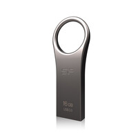 Silicon Power Jewel J80 - 16 GB - USB Typ-A - 3.2 Gen 1 (3.1 Gen 1) - Ohne Deckel - 5,9 g - Titan