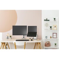 Ergotron LX Series LX Dual Stacking Arm Tall Pole - Klemme - 20 kg - 101,6 cm (40") - 100 x 100 mm - Höhenverstellung - Aluminium