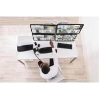 Ergotron LX Series LX Dual Stacking Arm Tall Pole - Klemme - 20 kg - 101,6 cm (40") - 100 x 100 mm - Höhenverstellung - Aluminium