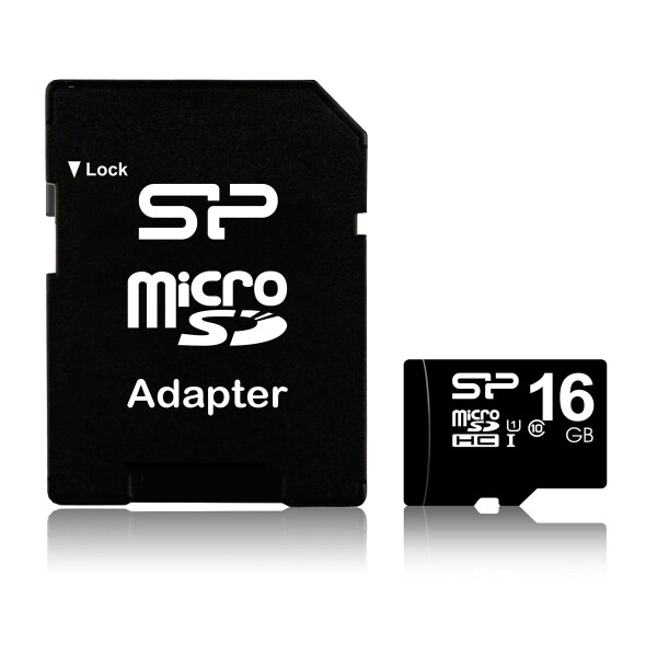 Silicon Power Flash-Speicherkarte - 16 GB - inkl. Adapter