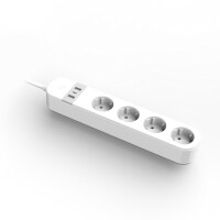 Gembird Smart power strip with USB charger 4 French...