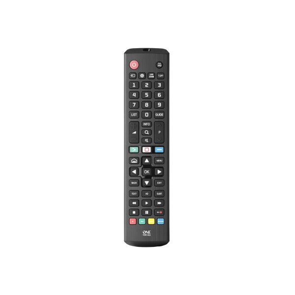 One for All TV Replacement Remotes URC4911 - TV - IR Wireless - Drucktasten - Schwarz