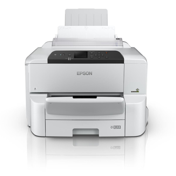 Epson WorkForce Pro WF-C8190DW - Drucker - Farbe - Duplex - Tintenstrahl - A3 - 4800 x 1200 dpi - bis zu 35 Seiten/Min. (einfarbig)/bis zu 35 Seiten/Min. (Farbe) - Kapazität: 335 Blätter - Gigabit LAN, NFC, USB 3.0, USB 2.0-Host, Wi-Fi(ac)