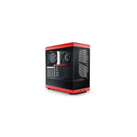 HYTE Y40 Midi Tower Tempered Glass - schwarz/rot - Midi/Minitower - ATX