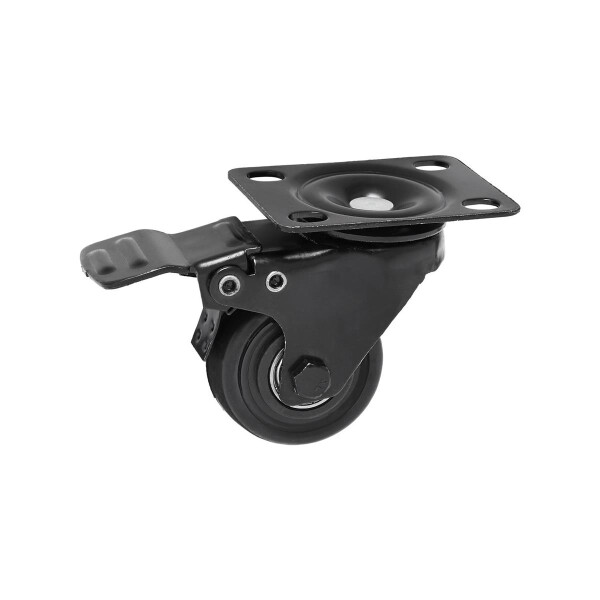 V7 RM4CASTERS-1E - Lenkrolle - Schwarz - Kautschuk - Stahl - 50 mm - 120 mm - 80 mm