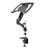 StarTech.com Monitorhalter - Monitorarm - Full Motion Laptopständer für 34 Zoll Monitor - VESA Mount - Ergonomische Monitor Tischhalterung - Klemmbefestigung - Laptop- & Monitorarm - Schwarz - Aluminium - 86,4 cm (34") - 8 kg - -180 - 180°