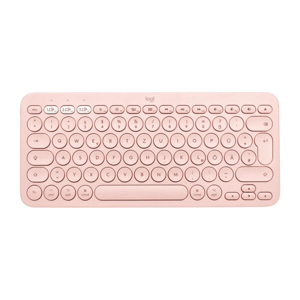 Logitech K380 for Mac Multi-Device Bluetooth Keyboard - Mini - Bluetooth - QWERTZ - Pink