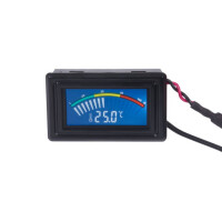 Alphacool Core Temperatursensor G1/4 IG/IG mit C/F Display schwarz