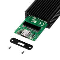 LogiLink UA0346 - SSD-Gehäuse - M.2 - M.2 - 10 Gbit/s - USB Anschluss - Schwarz