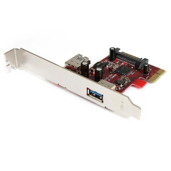 StarTech.com 2 Port USB 3.0 SuperSpeed PCI Express Schnittstellenkarte mit UASP Unterstützung - PCIe - USB 3.2 Gen 1 (3.1 Gen 1) - Rot - CE - FCC - 0 - 50 °C - -20 - 60 °C