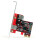 StarTech.com 2 Port USB 3.0 SuperSpeed PCI Express Schnittstellenkarte mit UASP Unterstützung - PCIe - USB 3.2 Gen 1 (3.1 Gen 1) - Rot - CE - FCC - 0 - 50 °C - -20 - 60 °C