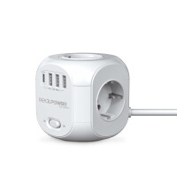 RealPower PowerBox 431 Steckdosenwürfel mit USB und C