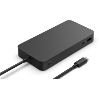 Microsoft Surface Thunderbolt 4 Dock - Kabelgebunden - Thunderbolt 4 - 2500 Mbit/s - Schwarz - Kensington - Microsoft