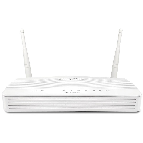 Draytek Vigor 2135FVac - Wi-Fi 5 (802.11ac) - Dual-Band (2,4 GHz/5 GHz) - Eingebauter Ethernet-Anschluss - Grau - Tabletop-Router