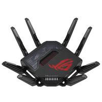 ASUS ROG Rapture GT-BE98 - Wi-Fi 7 (802.11be) - Quad-band (2.4 GHz / 5 GHz-1 / 5 GHz-2 / 6 GHz) - Ethernet/LAN - Schwarz - Tabletop-Router