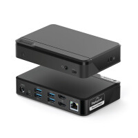 Alogic DUTHDPR - USB 3.2 Gen 1 (3.1 Gen 1) Type-C - 85 W - Schwarz - 3.5mm - HDMI - RJ-45 - USB 3.2 Gen 1 (3.1 Gen 1) Type-A - USB 3.2 Gen 1 (3.1 Gen 1) Type-C - Acrylnitril-Butadien-Styrol (ABS) - 140 mm