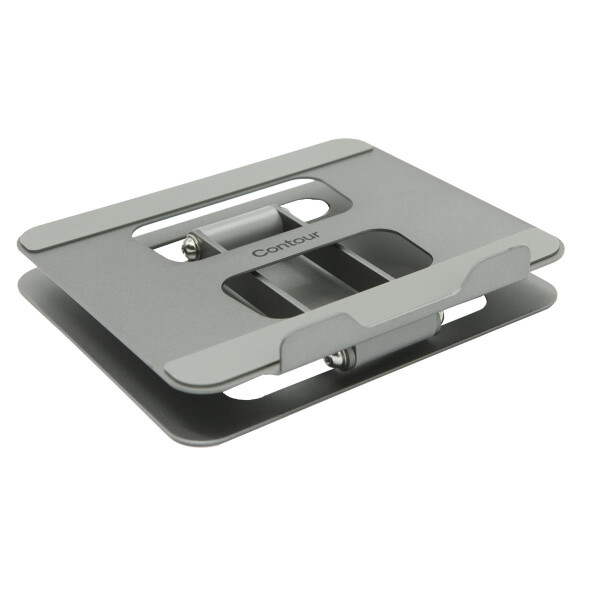 Contour Design Laptop Riser Steel - Notebook-Ständer - Grau - Stahl - 45 - 310 mm - 0 - 80° - 214 mm