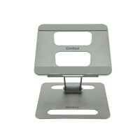 Contour Design Laptop Riser Steel - Notebook-Ständer - Grau - Stahl - 45 - 310 mm - 0 - 80° - 214 mm