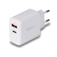 Lindy 65W USB Typ A & C GaN Charger - PC-/Server...