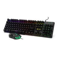 Cian Technology GmbH Inca IKG-448 - Kabelgebunden - USB - Mechanischer Switch - RGB-LED - Schwarz - Maus enthalten