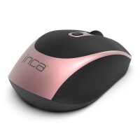 INCA IWM-211RG - rechts - Optisch - RF Wireless - 1600 DPI - Schwarz - Pink