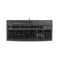 Cherry MultiBoard Multi-Board MX V2 G80-8000 Kabelgebundene Tastatur mit magnetischem Kartenleser - Schwarz  - USB (QWERTZ - DE) - Volle Größe (100%) - Kabelgebunden - USB - QWERTZ - Schwarz