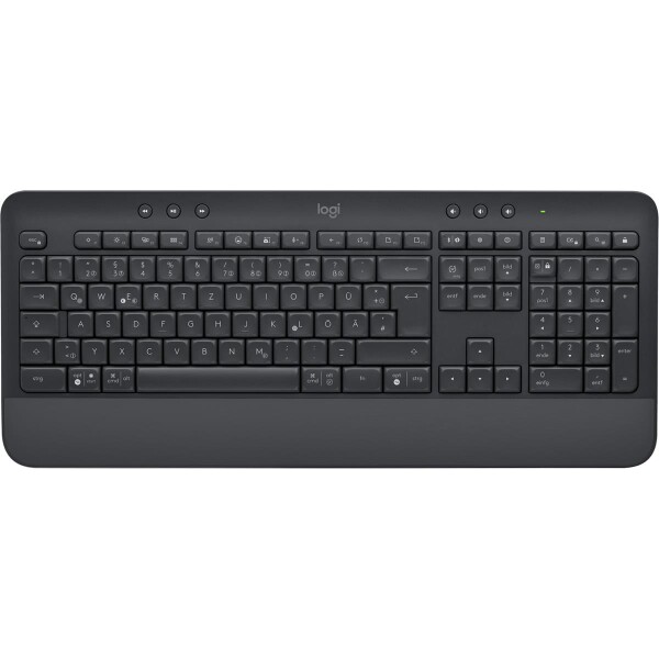 Logitech 920-010913 - Volle Größe (100%) - Kabellos - Bluetooth - Membran Key Switch - QWERTZ - Graphit