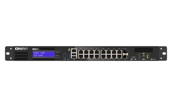 QNAP QGD-1600 - Managed - Gigabit Ethernet (10/100/1000) - Vollduplex - Rack-Einbau - 1U