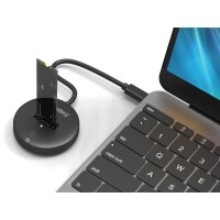 SANDBERG USB 3.2 Dock for M.2+NVMe SSD - SSD - M.2 - 4 TB - USB Typ-C - Schwarz - 10 Gbit/s