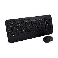 V7 CKW300ES - Tastatur-und-Maus-Set - kabellos