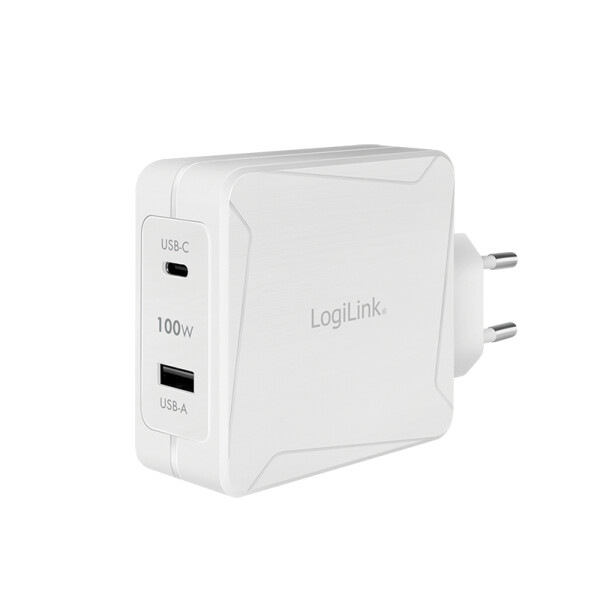 LogiLink PA0281 - USB-Ladegerät 100 w USB-C USB-A GaN - PC-/Server Netzteil - USB Typ C