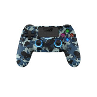 DragonShock Controller Mizar Wireless blau camo PS4