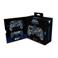 DragonShock Controller Mizar Wireless blau camo PS4