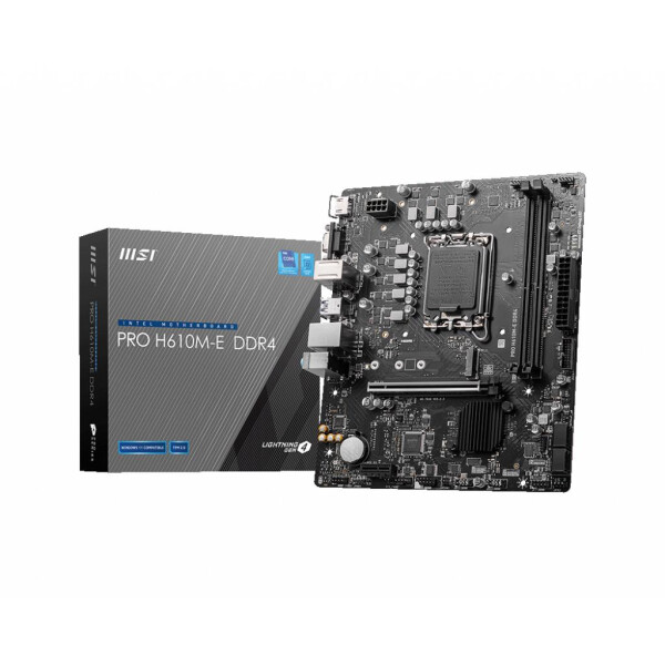 MSI PRO H610M-E DDR4 - Mainboard - mATX