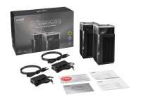 ASUS ZenWiFi Pro ET12 - Schwarz - Intern - Leistung - Status - Tri-Band (2,4 GHz/5 GHz/6 GHz) - Wi-Fi 6E (802.11ax) - 802.11a - 802.11b - 802.11g - Wi-Fi 4 (802.11n) - Wi-Fi 5 (802.11ac) - Wi-Fi 6 (802.11ax) - Wi-Fi 6E...