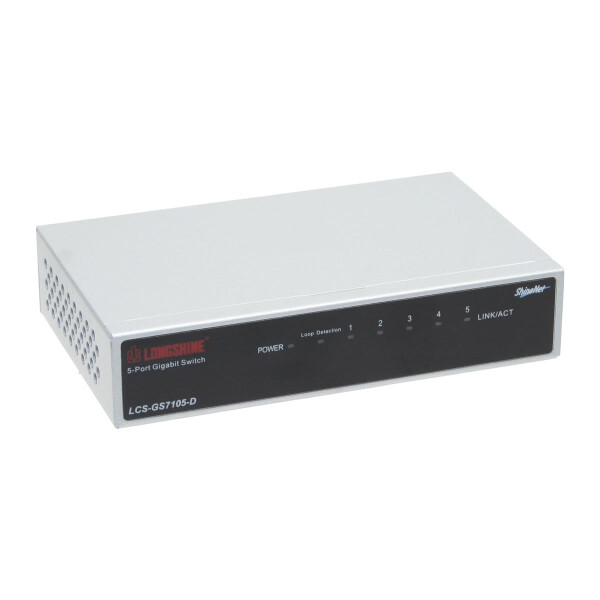 Longshine LCS-GS7108-E - Switch - 8 x 10/100/1000 - Switch - 1 Gbps