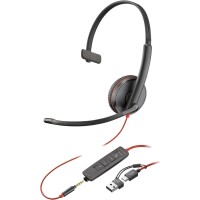 Poly Blackwire 3215 Monaural USB-C Headset+ - Headset - Mono