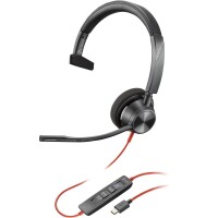 Poly Blackwire 3310 Mono -M USB-C HS+USB-C/A - Headset -...