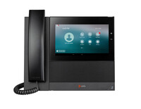 Poly CCX 600 Business-Medientelefon mit Open SIP und PoE-fähig - IP-Telefon - Schwarz - Kabelgebundenes Mobilteil - 24 Zeilen - LCD - 17,8 cm (7")