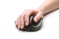 Bakker HandShoeMouse Righthanded Small Wireless - rechts - Optisch - RF Wireless - 1000 DPI - Schwarz